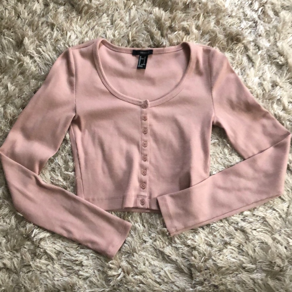 Forever 21 long sleeve crop top